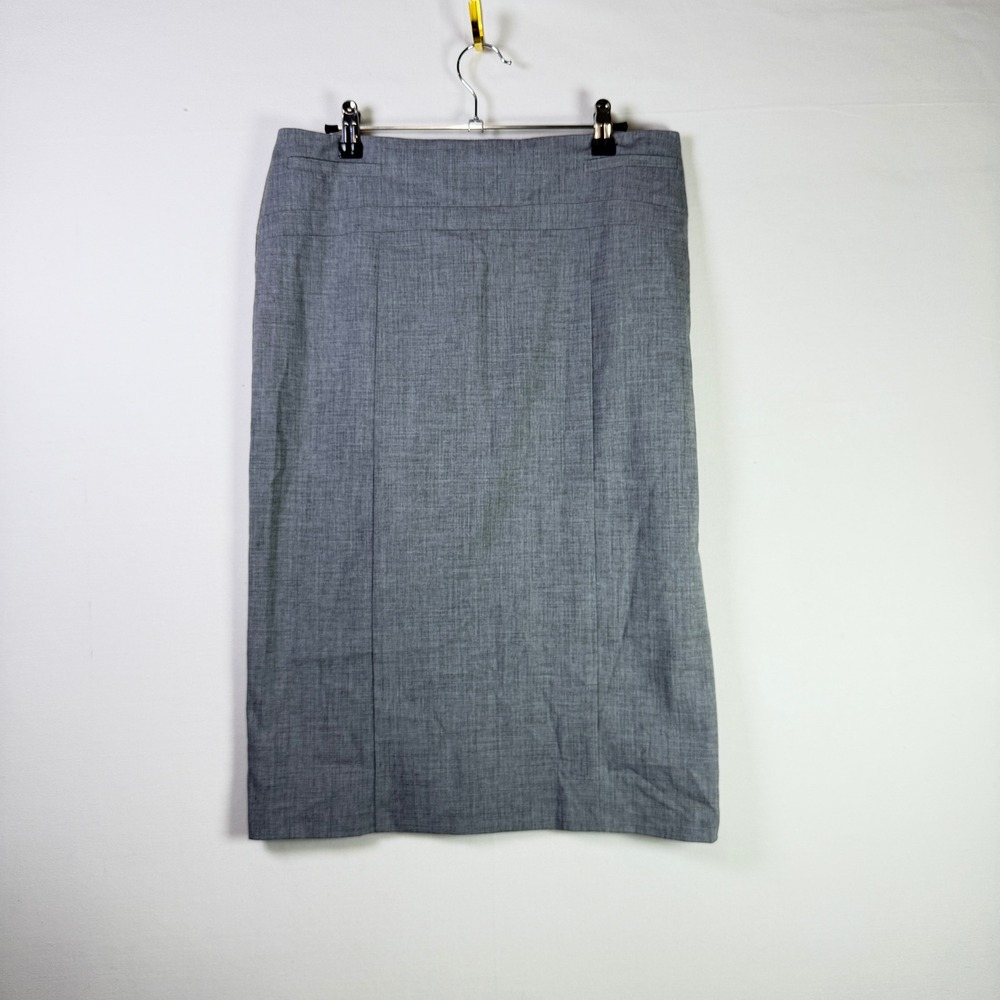 NEW YORK & COMPANY Gray 7th Avenue Suiting Pencil Skirt 8